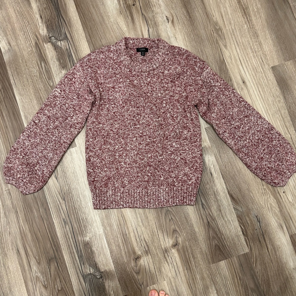 J. Crew Red Turtleneck Sweater Cozy Knit